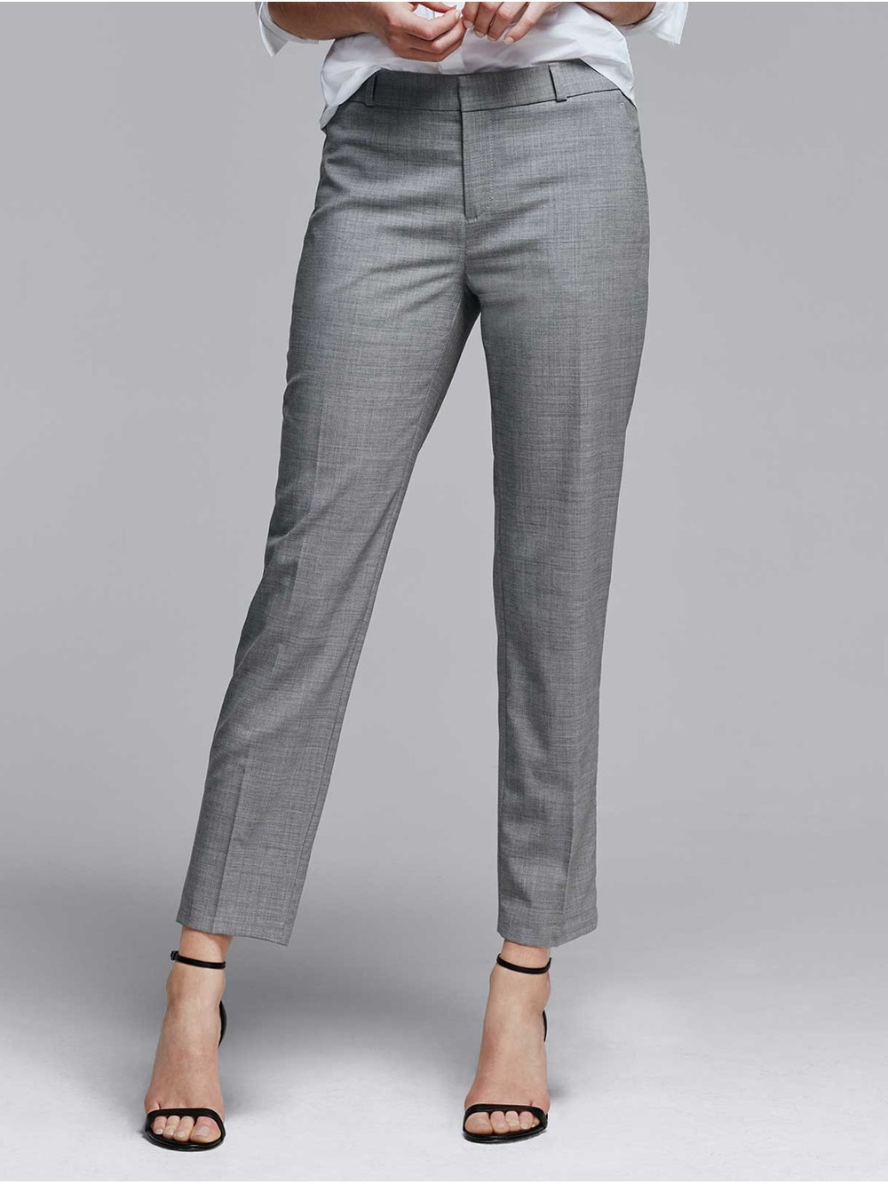 Banana Republic Gray Slim Tailored Women's Dress Pants